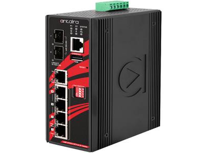 Antaira LMP-0702G-SFP-bt-24-T-V2 - 7-Port Industrial Gigabit IEEE 802.3bt PoE++ Light Layer 3 Managed Ethernet Switch, with 4*10 by ANTAIRA
