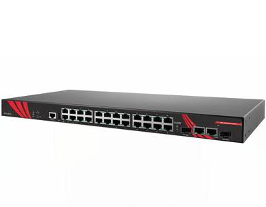 Antaira LMP-2602G-SFP-T - 26-Port Industrial PoE+ Gigabit Managed Ethernet Switch, w/24*10/100/1000Tx RJ45 (30W/Port) and 2*Giga by ANTAIRA