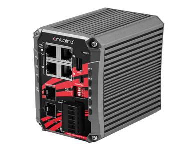 Antaira LMP-C602G-SFP-bt-T-V2 - 6-Port Industrial Compact Gigabit IEEE 802.3bt PoE++ Light Layer 3 Managed Ethernet Switch, with by ANTAIRA