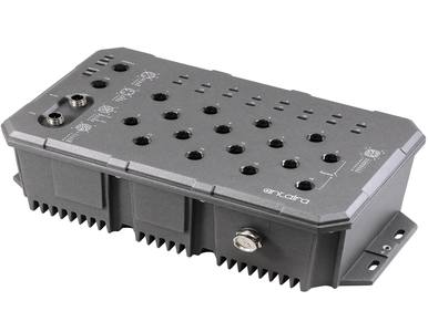 Antaira LMX-1600G-M12-67-T - 16-Port Industrial M12 IP67 Waterproof Gigabit Light Layer 3 Managed Ethernet Switch, with 16*10/10 by ANTAIRA