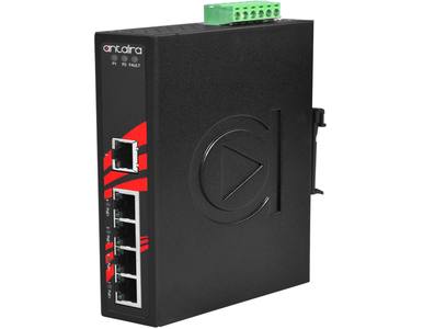 LNP-0500 - 5-Port Industrial PoE+ Unmanaged Ethernet Switch, w/4*10/100Tx (30W/Port) + 1*10/100Tx by ANTAIRA