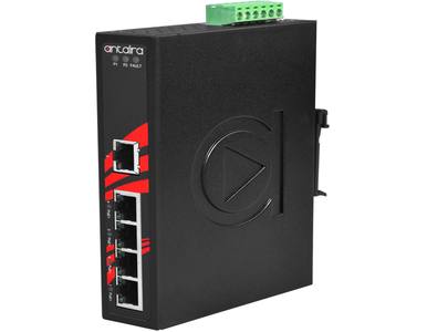 Antaira LNP-0500 - 5-Port Industrial PoE+ Unmanaged Ethernet Switch, w/4*10/100Tx (30W/Port) + 1*10/100Tx by ANTAIRA