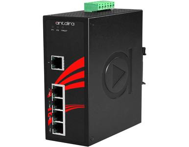 LNP-0500G-24-T - 5-Port Industrial Gigabit PoE+ Unmanaged Ethernet Switch, w/4*10/100/1000Tx (30W/Port) + 1*10/100/1000Tx with W by ANTAIRA