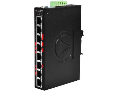 LNP-800AGH - 8-Port Industrial Gigabit PoE+ Unmanaged Ethernet Switch, w/8*10/100/1000Tx (30W/Port) by ANTAIRA