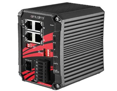 Antaira LNP-C501G-SFP-bt-T - 5-Port Industrial Compact Gigabit IEEE 802.3bt PoE++ Unmanaged Ethernet Switch, w/4*10/100/1000Tx ( by ANTAIRA