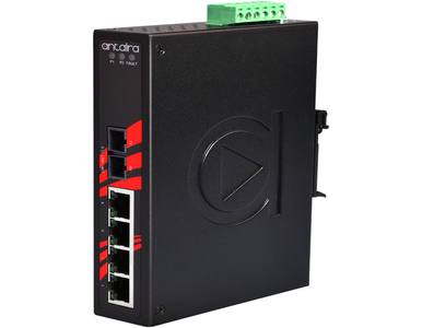 LNX-0501-S3-T - 5-Port Industrial Unmanaged Ethernet Switch,  w/4*10/100Tx + 1*100Fx (SC) Single-Mode 30Km; EOT: -40 to 75C by ANTAIRA