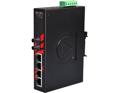LNX-0501-ST-M-T - 5-Port Industrial Unmanaged Ethernet Switch, w/4*10/100Tx + 1*100Fx (ST) Multi-mode 2Km; EOT: -40 to 75C by ANTAIRA