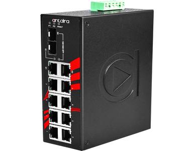 LNX-1002C-SFP-T - 10-Port Industrial Gigabit Unmanaged Ethernet Switch, w/8*10/100Tx + 2*Gigabit Combo (2*10/100/1000 RJ45, and by ANTAIRA