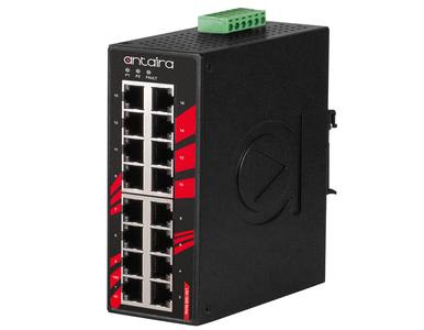 LNX-1600-T - 16-Port Industrial Unmanaged Ethernet Switch, w/16*10/100Tx; EOT: -40C ~ 75C by ANTAIRA