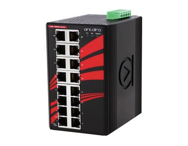 LNX-1600G-T - 16-Port Industrial Gigabit Unmanaged Ethernet Switch, w/16*10/100/1000Tx; EOT: -40C ~ 75C by ANTAIRA