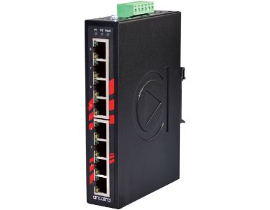 LNX-800A-T - 8-Port Industrial Unmanaged Switch, w/8*10/100Tx; EOT (-40C - 75C) by ANTAIRA