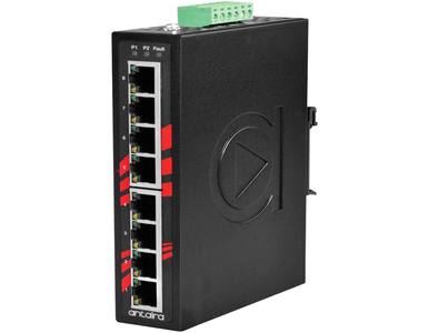 LNX-800AG-T - 8-Port Industrial Gigabit Unmanaged Ethernet Switch, w/8*10/100/1000Tx, EOT: -40C to 80C by ANTAIRA