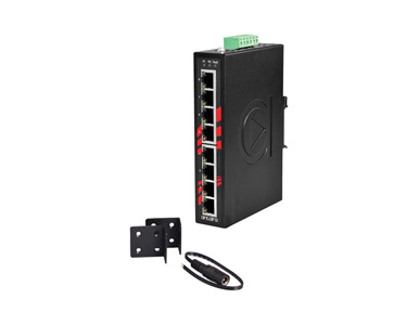 LNX-800AG - 8-Port Industrial Gigabit Unmanaged Ethernet Switch, w/8*10/100/1000Tx by ANTAIRA