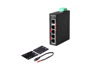 LNX-C500 - Compact 5-Port Industrial Unmanaged Ethernet Switch, w/5*10/100TX by ANTAIRA