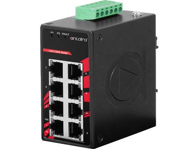 Antaira LNX-C800-T - 8-Port Industrial Compact Unmanaged Ethernet Switch, w/8*10/100Tx; EOT: -40C to 75C by ANTAIRA