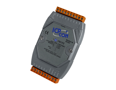 M-7017C - 8-channel Current Input Data Acquisition Module, Communicable over Modbus RTU and RS-485 by ICP DAS