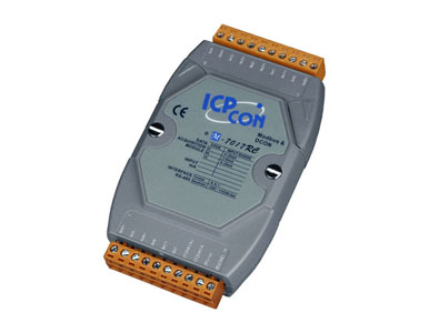 ICP DAS M-7017RC - 8 Channel Voltage Input & Current Input, Analog Input Data Acquisition Module, communicable over Modbus RTU a by ICP DAS