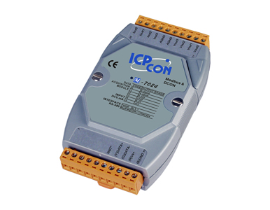 ICP DAS M-7024 - 4 Channel, 14-bit Analog Output, Voltage Output, Current Output Data Acquisition Module, communicable over Modb by ICP DAS