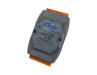 M-7061D - 12-channel Relay Output Module with LED Display, communicable over Modbus RTU by ICP DAS