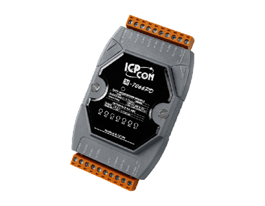 ICP DAS M-7066PD - 4-channel Isolated Digital Input (Counter) Voltage Input and 4-channel Relay Output Module with DCON and Modb by ICP DAS