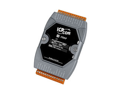 M-7069 - 4-channel Form A Relay Output and 4-channel Form C Relay Output, Digital Input Module, communicable over RS-485, Modbus by ICP DAS
