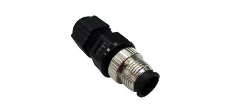 M12A-8PMM-IP67 - M12 D-coded connector, quickon type, 8-pin male, IP67-rated by MOXA