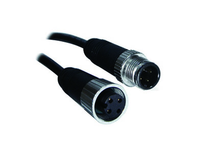 M12C-4M4F-3000 - 4-pin M12 Male to 4-pin M12 Female IP-67 Ethernet Cable, 30M - A Coding by ORing Industrial Networking