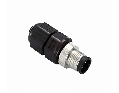 Moxa M12D-4PMM-IP67 - M12 D-coded connector, quickon type, 4-pin male, IP67-rated by MOXA