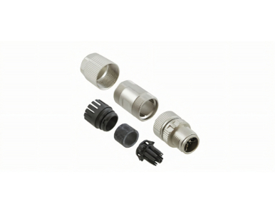 Moxa M12X-8PMM-IP68 - Field-installation X-coded screw-in Gigabit Ethernet connector, 8-pin male M12 connector, IP68-rated by MOXA