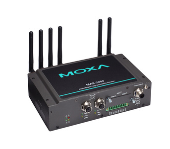 MAR-2002-T - Multi-WAN programmable router w/2LANs,2serial,4DIO,2USB,CF,3x 2G/3G, WiFi AP/bridge/client,GPS,LX,T3 by MOXA