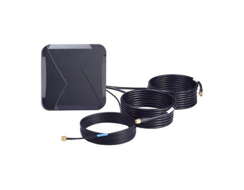 Moxa MAT-5G-PA-SM-3-06-3m - 6 dBi MIMO panel antenna with 3 SMA (male) connectors for cellular and GNSS applications, 3 m cable by MOXA