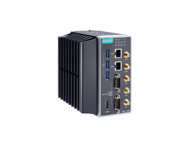 Moxa MC-1220-KL5-T - Intel Core i5-7300U, 2C/4T, 2.6 GHz CPU, with 1x HDMI, 2 Gigabit LAN ports, 2 RS/232/422/485 3-in-1 serial by MOXA