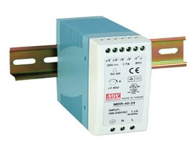 MDR-40-48 - 40 Watt Series / 48 VDC / 0.83 Amps Industrial Slim Single Output DIN Rail Power Supply by ANTAIRA