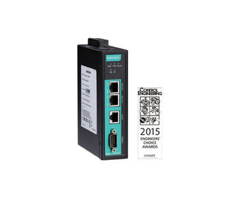 MGate 5105-MB-EIP-T - 1-port Modbus RTU to EtherNet/IP gateway, -40 to 75  Degree C operating temperature by MOXA