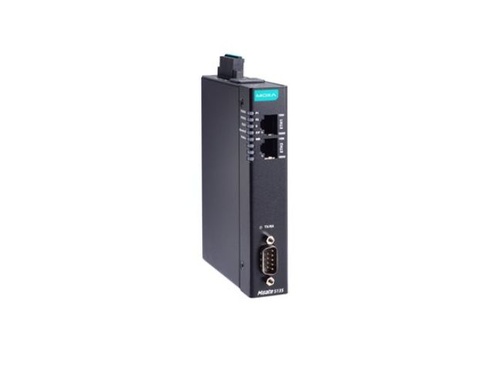 Moxa MGate 5135-T - 1-port Modbus RTU-ASCII-TCP-to-EtherNet-IP gateways, -40 to 75C operating temperature by MOXA