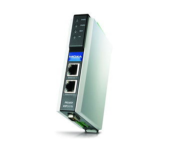 MGate EIP3170I-T - 1-port DF1 to EtherNet/IP gateway with 2 KV isolation, -40 to 75  Degree C operating Temperature by MOXA