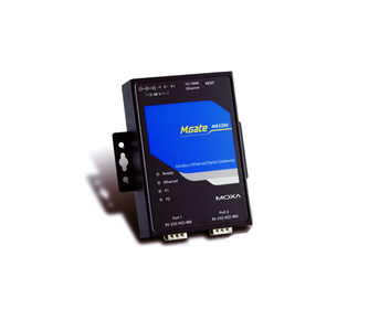 MGate MB3280 - 2 Port RS-232/422/485 Modbus TCP to Serial Communication Gateway by MOXA