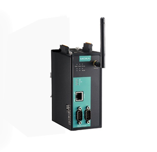 Moxa MGate W5208-T - 2-port Modbus/DNP3 gateway with 802.11 a/b/g/n WLAN (includes US/Euro/Japan bands), -40 to 75 Degree C oper by MOXA