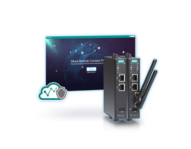 MRC-1002-LTE-EU-T - Moxa Remote Connect gateway with 1 LTE cellular port and 2 Ethernet ports, -40 to 70 Degree C operating temp by MOXA