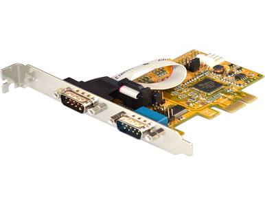MSC-202A1 - 2-Port RS-232 PCI Express Card with Oxford Single Chip, Support Power Over Pin-9 by ANTAIRA