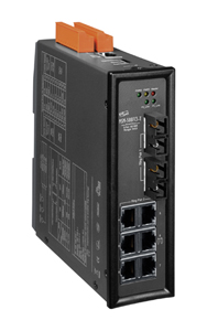 MSM-508FCS-T - 8 Port 10 /100 Base T Managed Switch with Metal case, FC connector, Single Mode by ICP DAS