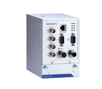MxNVR-MO4-T - 4-channel H.264/MJPEG Industrial Video Recorder, 1 SATA socket, M12 Ethernet connector, -40 to 75  Degree C by MOXA