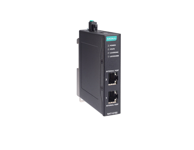Moxa NAT-G102-T - 2-port Giga industrial Network Address Translation (NAT) devices, -40 to 75C operating temperature by MOXA