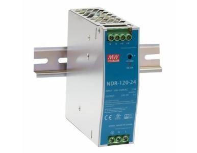 Mean Well NDR-120-48 - AC-DC Single output Industrial DIN rail power supply; Output 48Vdc at 2.5A; metal case by MEANWELL