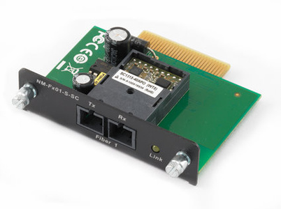Moxa NM-FX01-M-SC-T - One 100BaseFx multi mode Ethernet with SC connector module, -40 to 75  Degree C by MOXA