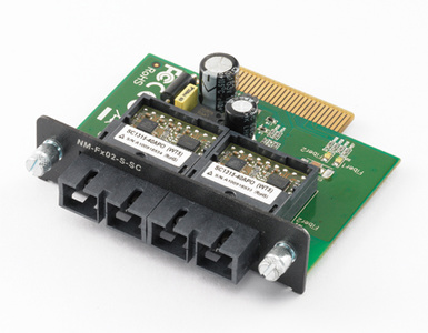 Moxa NM-FX02-M-SC-T - Two 100BaseFx multi mode Ethernet with SC connector module, -40 to 75  Degree C by MOXA