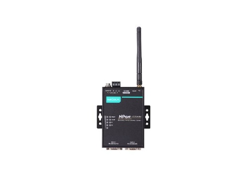 NPort W2150A-W4-T-US - 1-port RS-232/422/485 wireless device server with 802.11a/b/g/n WLAN US band, 12 to 48 VDC, -40 to 75C op by MOXA