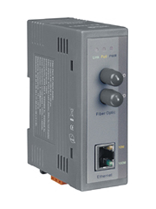 NS-200AFT-T - Industrial 10/100 Base-T to 100 Base-FX Media Converter; 1 multi mode, ST connector by ICP DAS