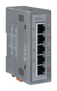 NS-205 - 10/100 Mbps Industrial Ethernet Switch Hub (5 Ports), Plastic Case by ICP DAS