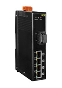 NS-205PFC - Multi-mode, SC Connector, 4 port 10/100 Mbps PoE with 1 Fiber port Switch by ICP DAS